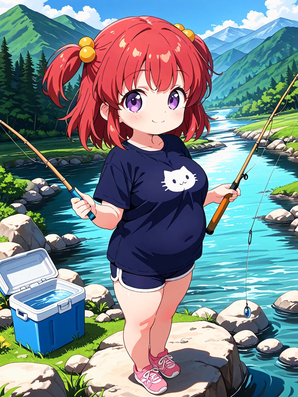 めぐみちゃんの川遊び