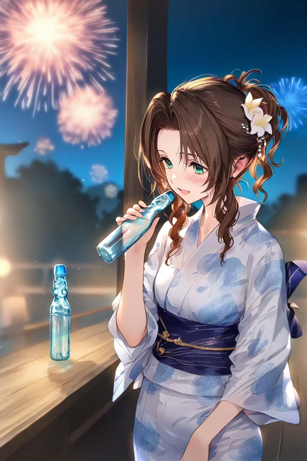 浴衣エアリスの縁日巡り