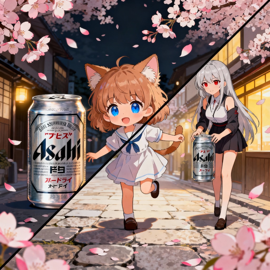 ビールの世界の境界線の小さな女の子