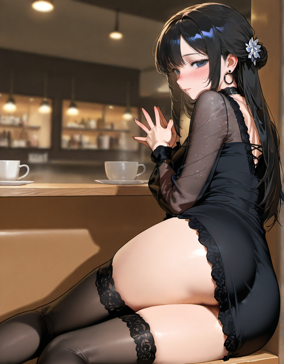 誘うポーズ
