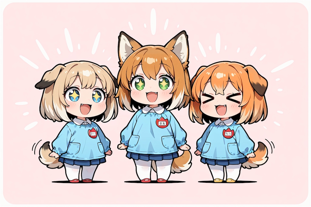 いぬみみようちえんじ おやつたべほうだいゲーム！