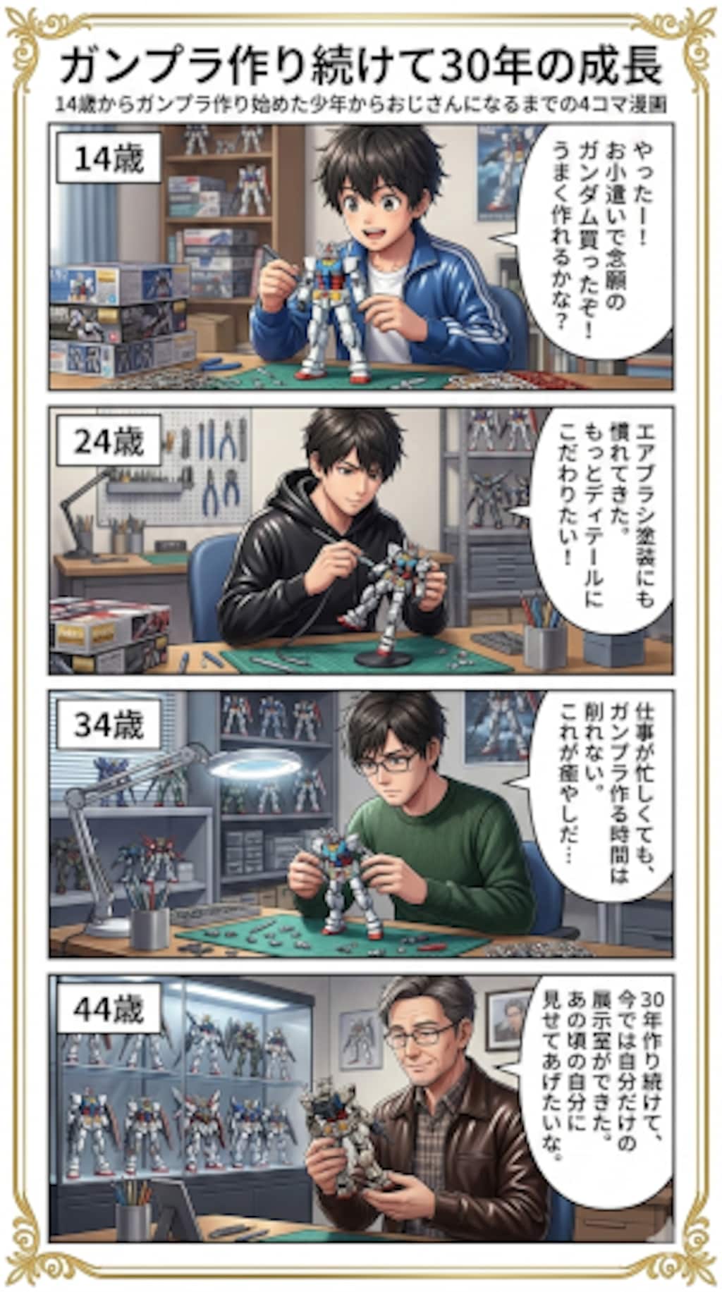 ガンプラ作り続けて30年の成長