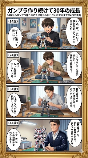ガンプラ作り続けて30年の成長 | の人気AIイラスト・グラビア
