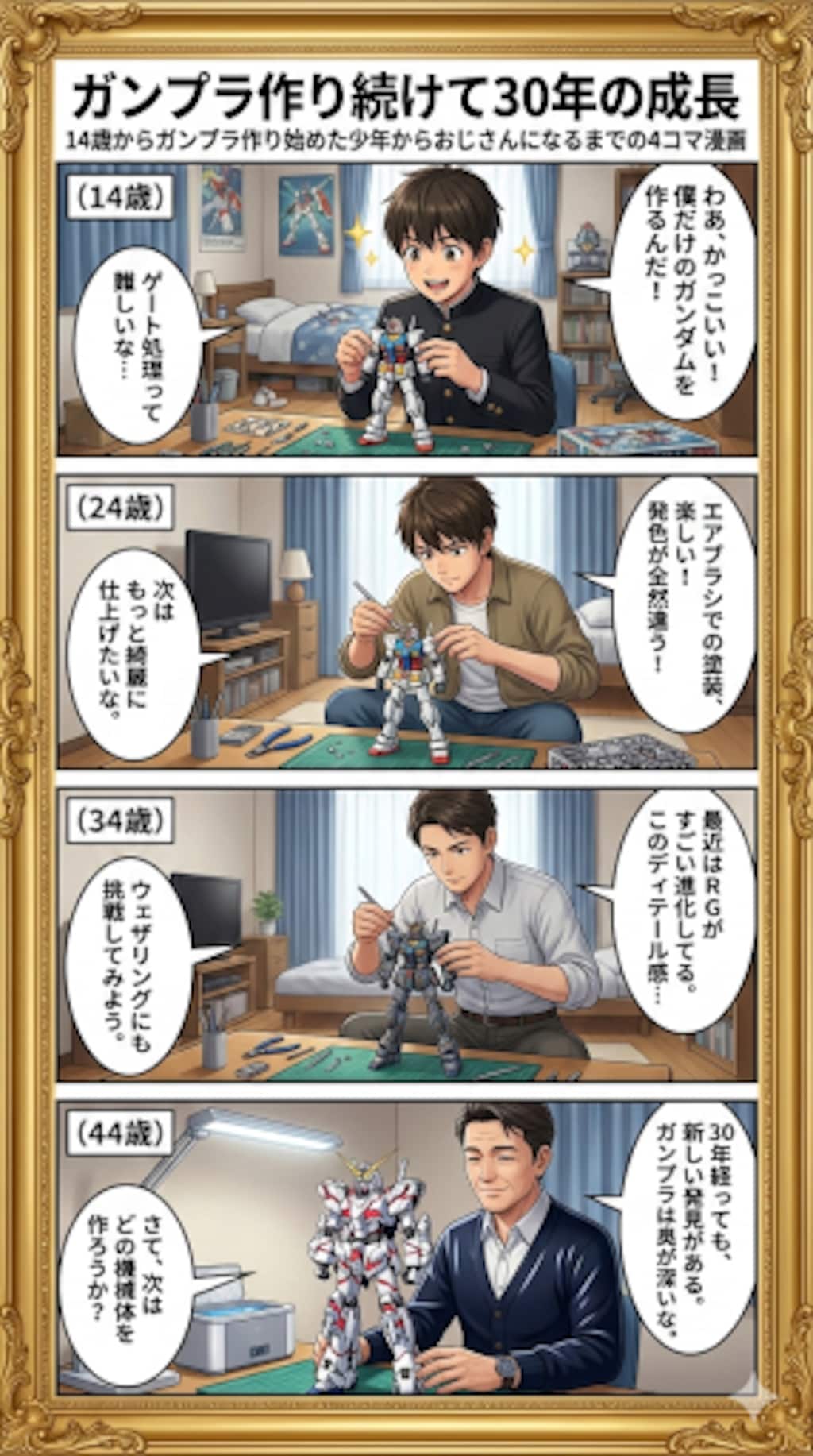 ガンプラ作り続けて30年の成長