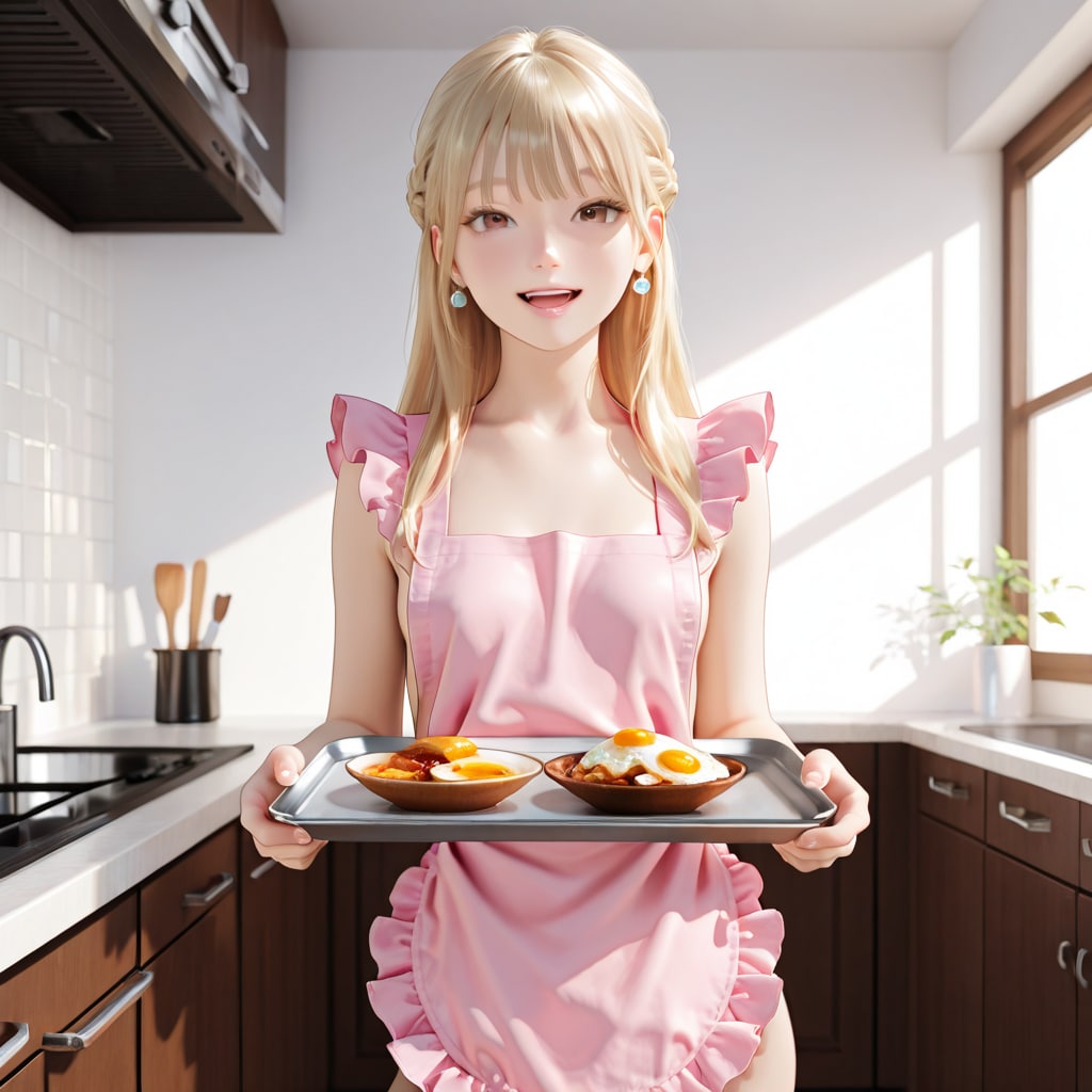 澪奈 裸エプロン