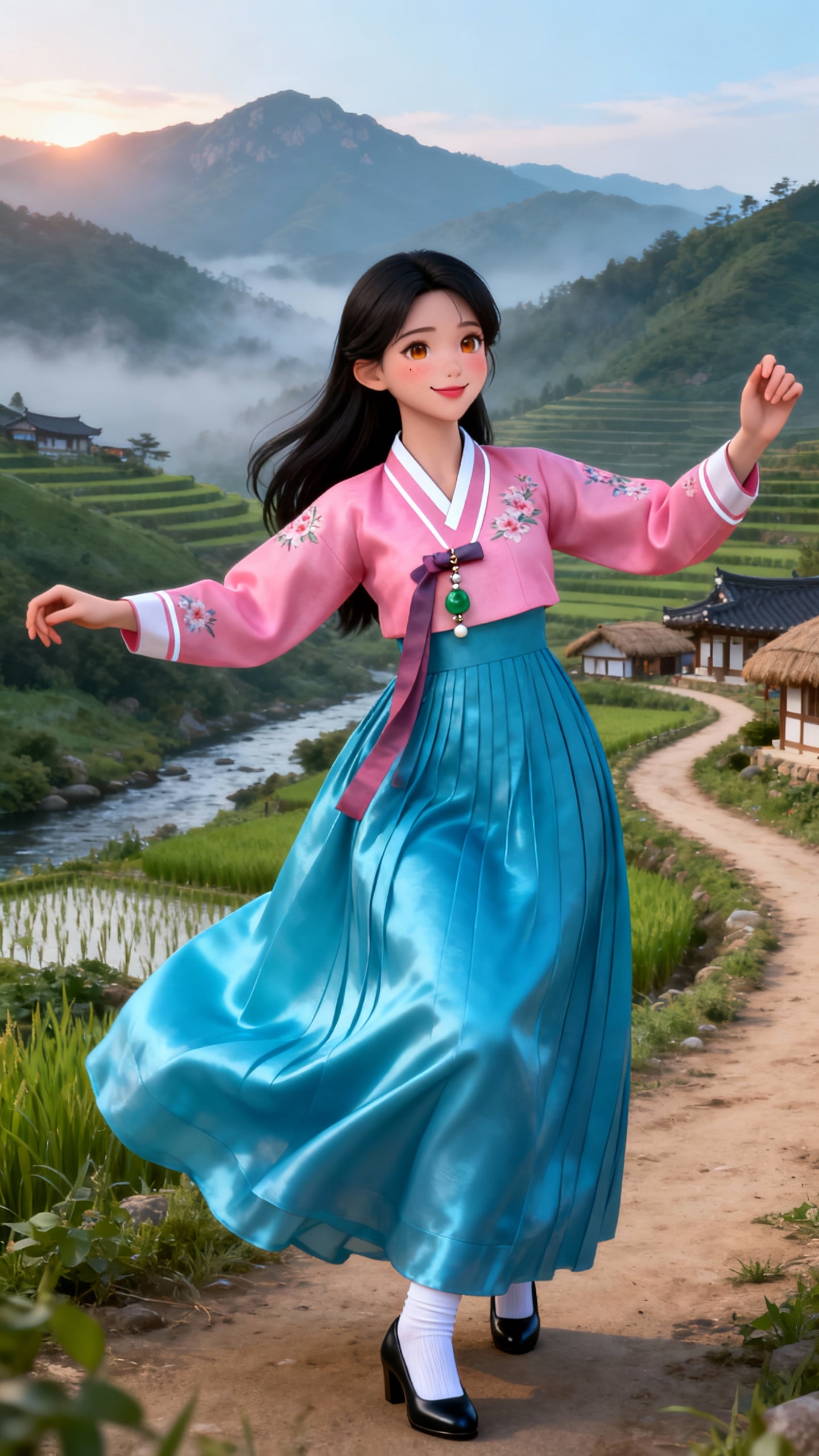 チョソノト/朝鮮民主主義人民共和国の民族衣装 | の人気AIイラスト・グラビア