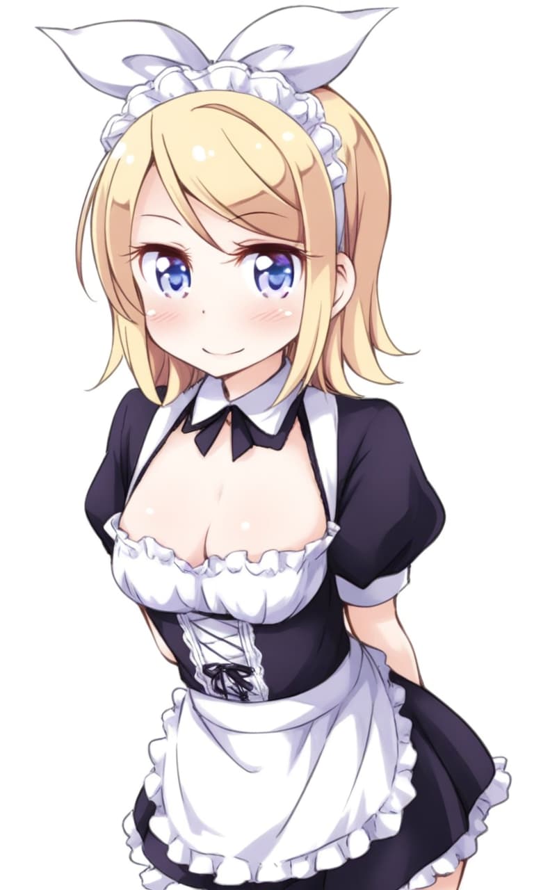 鏡音リン メイド | の人気AIイラスト・グラビア