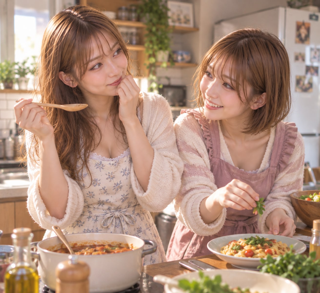 ご飯の準備中😊 | の人気AIイラスト・グラビア