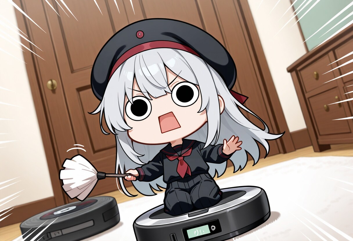 大掃除するえらいこっちゃ嬢