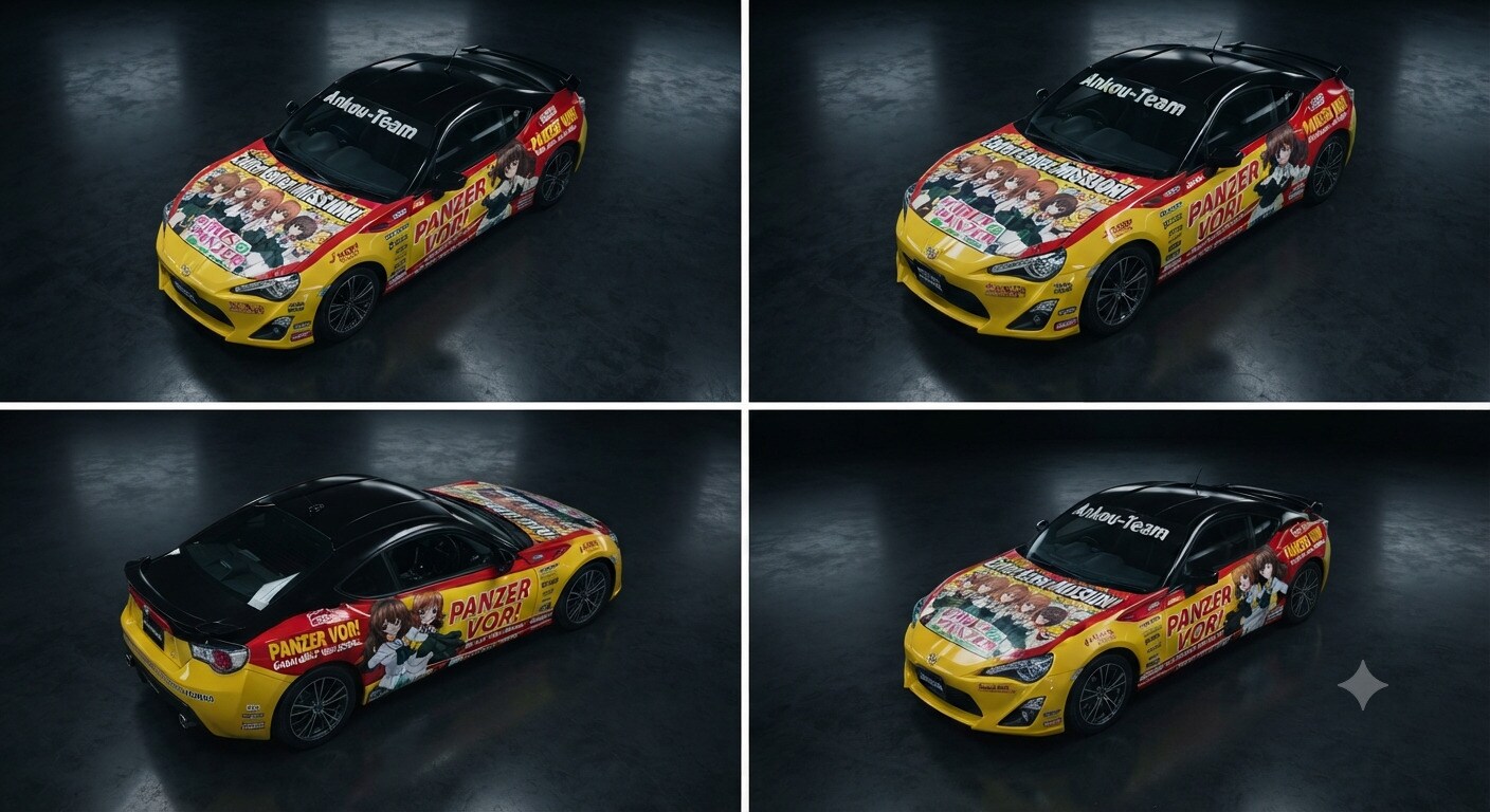 ガルパン痛車GT86 | の人気AIイラスト・グラビア
