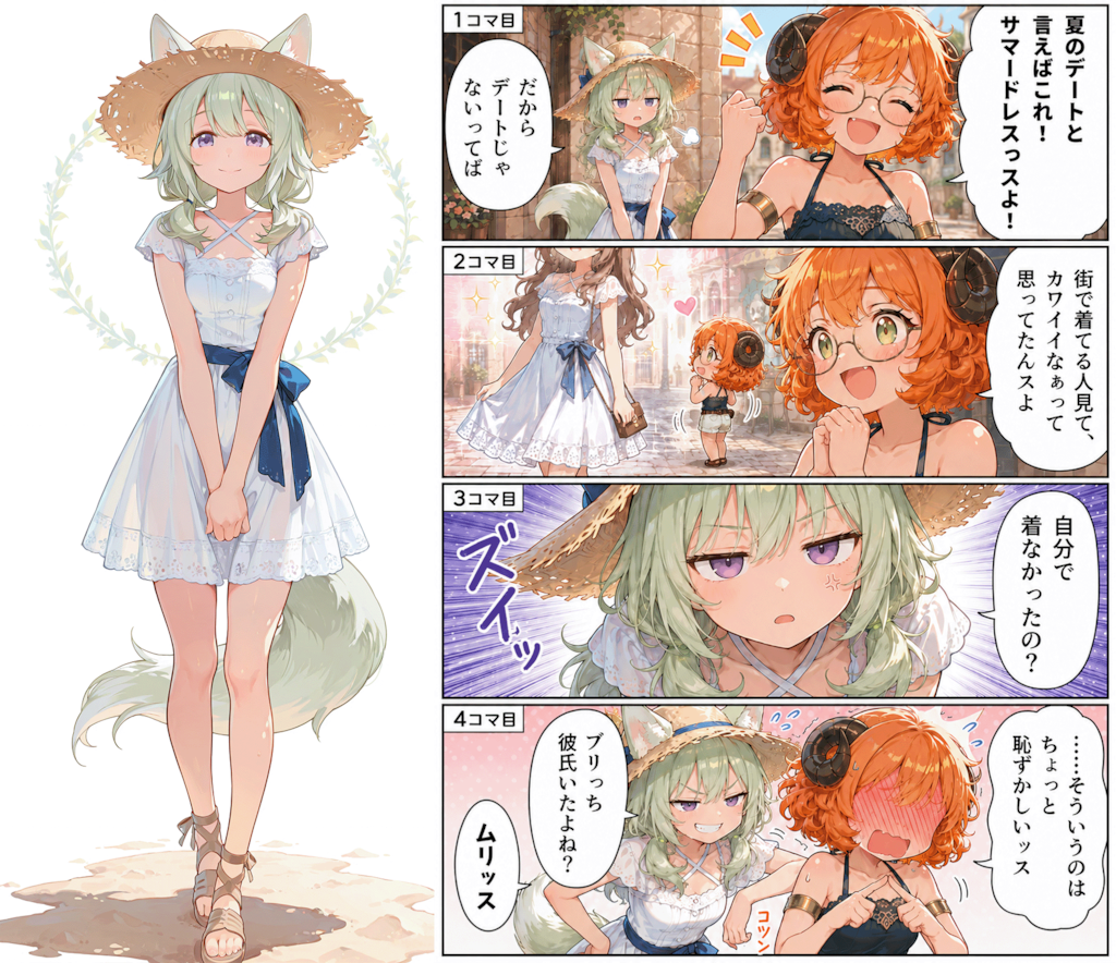 ゆかの、夏コーデを相談する