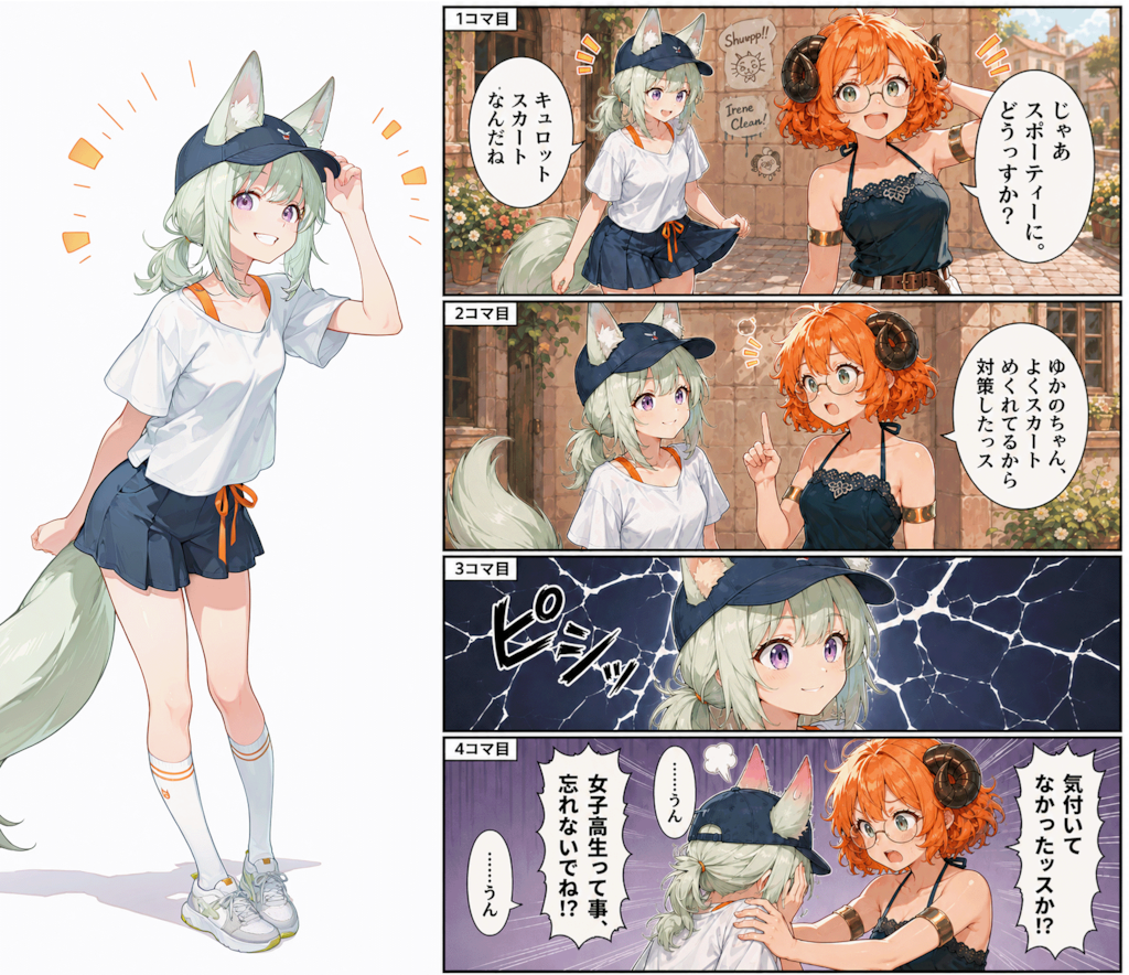 ゆかの、夏コーデを相談する