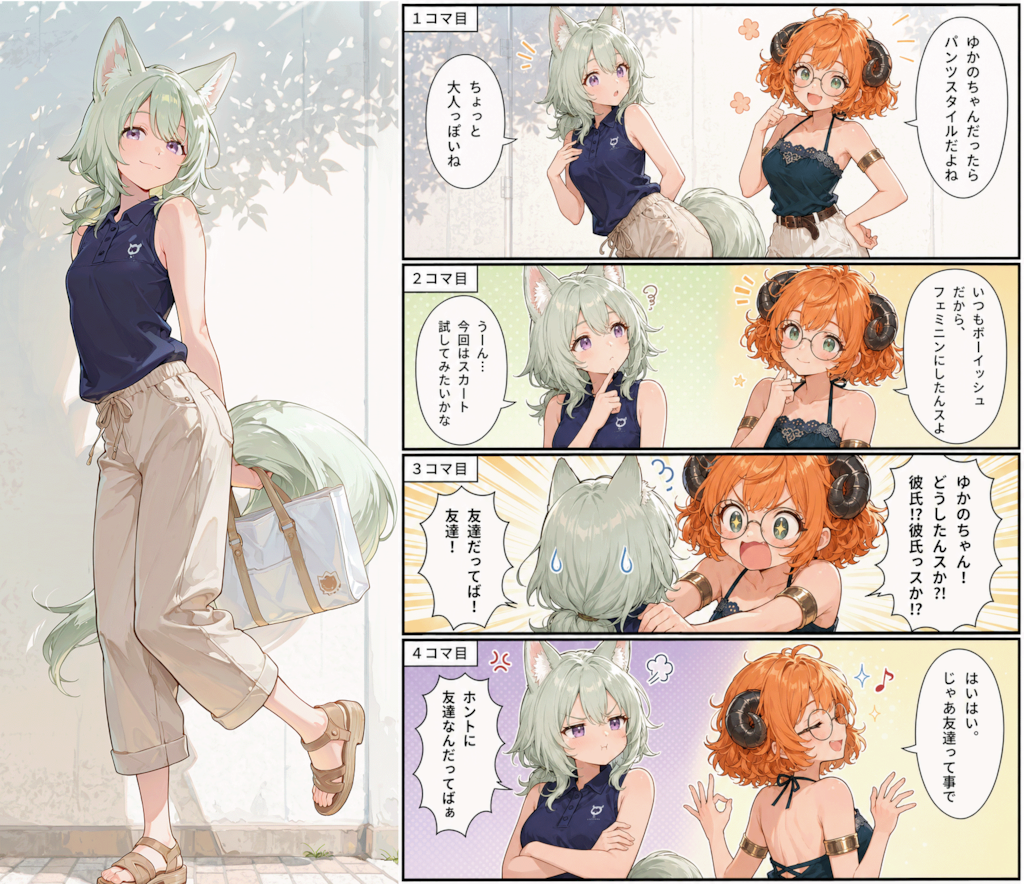 ゆかの、夏コーデを相談する