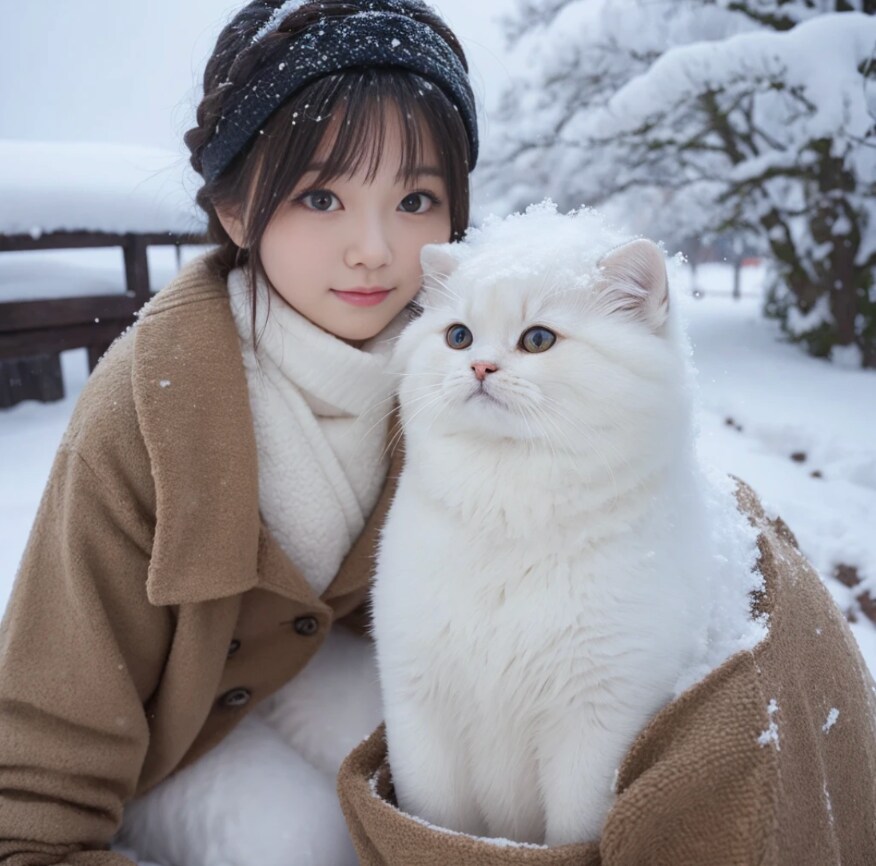 一緒にいれば暖かいよ もふもふしたいね