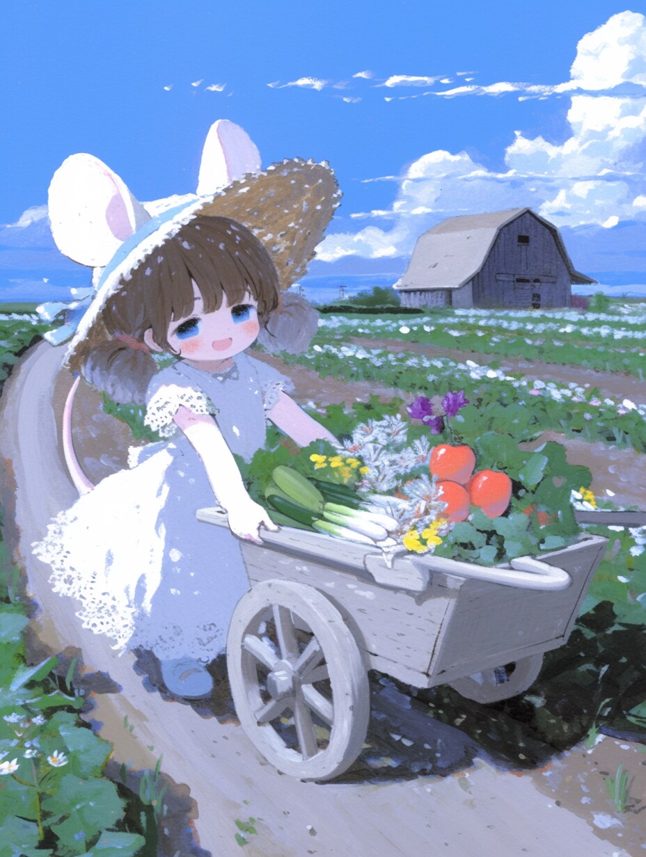 車輪とねず耳