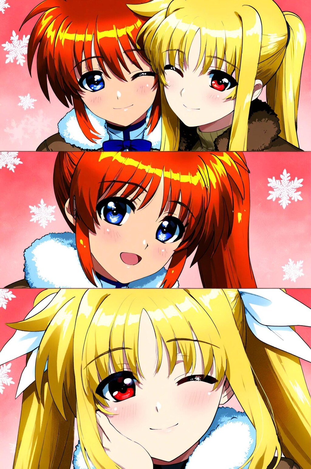 なのは➡むふふ～フェイトちゃ～んぎゅ～っ　ぐぬぬ・・・