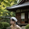 庭で裸の女の子 7枚目