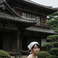庭で裸の女の子 12枚目