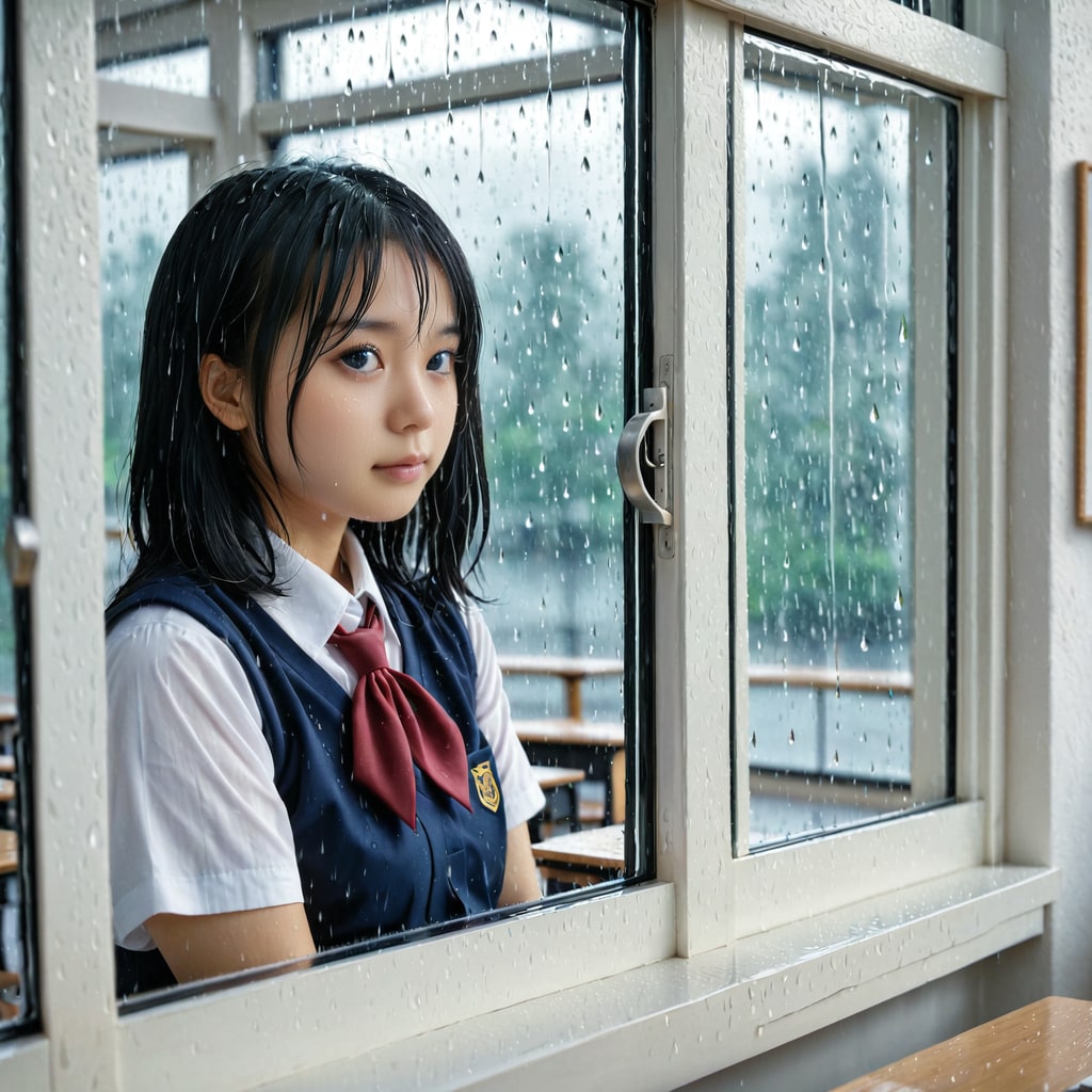 傘持ってこなかったのに…