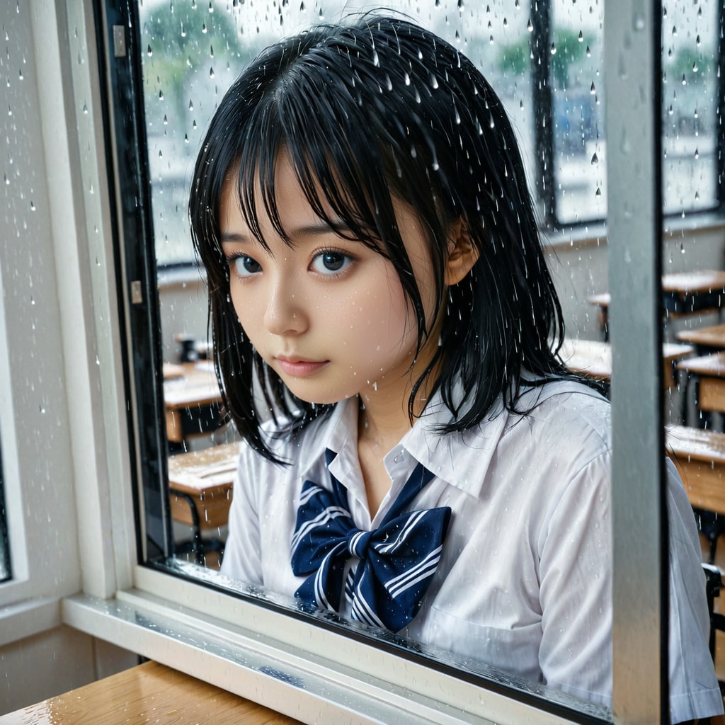 傘持ってこなかったのに…