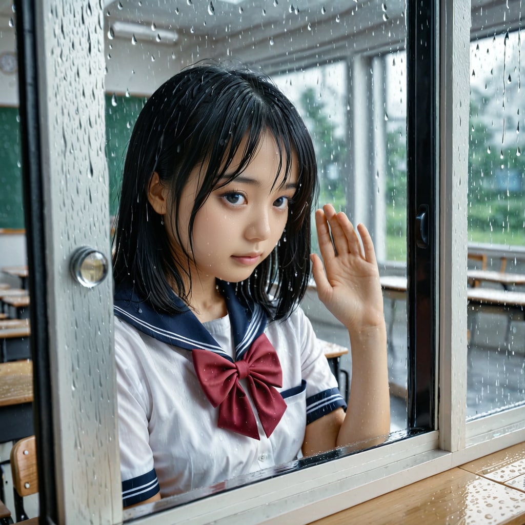 傘持ってこなかったのに…