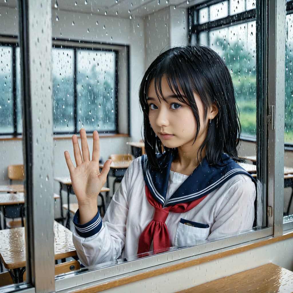 傘持ってこなかったのに…