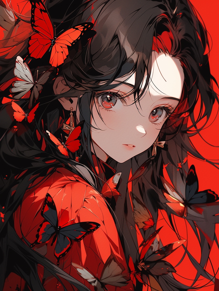 赤い蝶