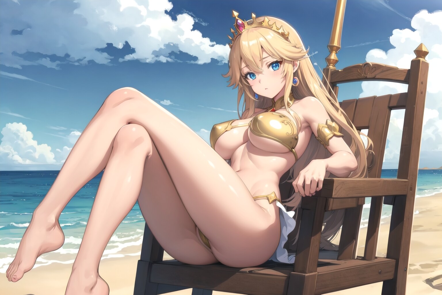 浜辺のお姫様