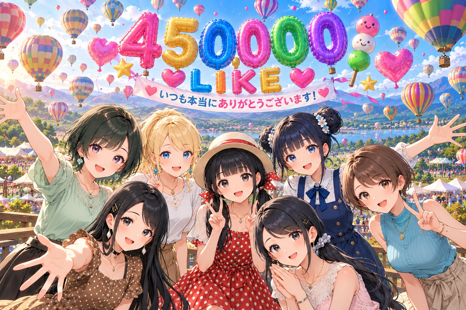 ４５万いいね💓ありがとうございます！🥰🍡✨ | の人気AIイラスト・グラビア