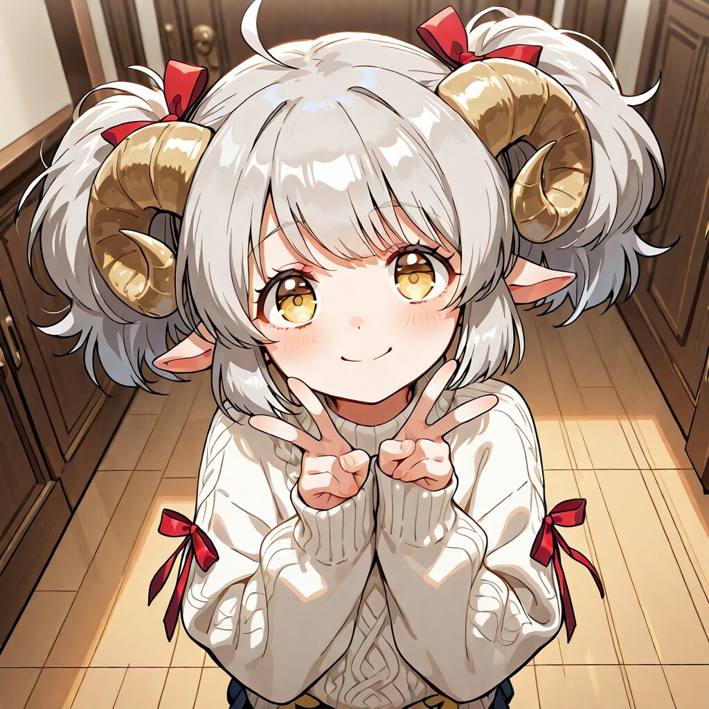 メイちゃんをツインテールにすると・・・😅 | の人気AIイラスト・グラビア