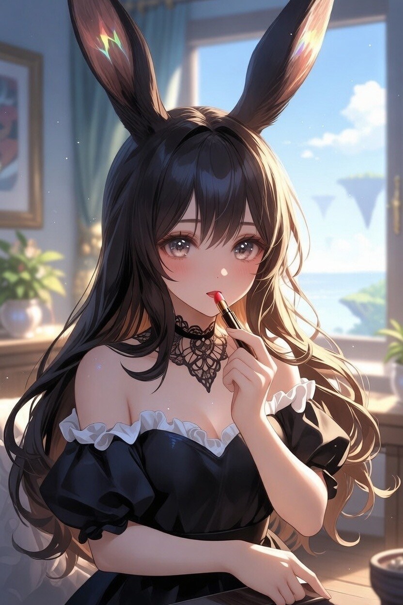うさぎ×メイク