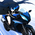 ブラック★ロックシュータ　バイクに乗る 4枚目