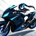 ブラック★ロックシュータ　バイクに乗る 5枚目