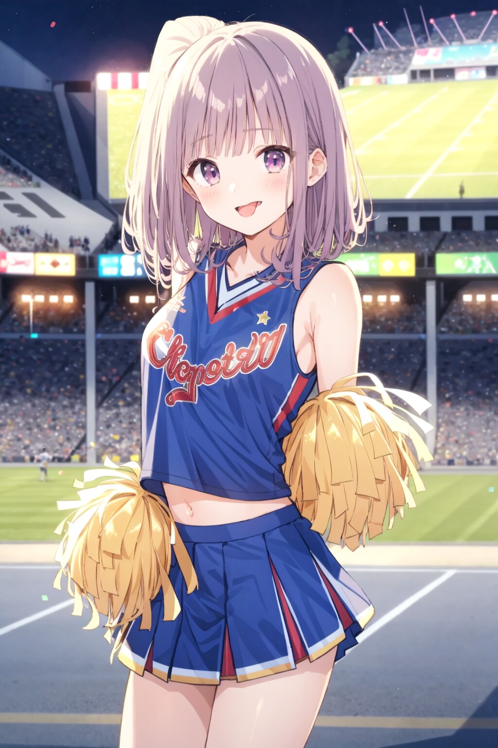 ちちぷい生成：チアガール+てへぺろ（改）