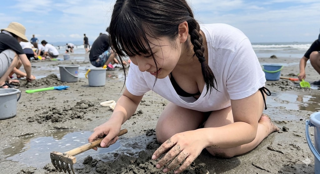 潮干狩り