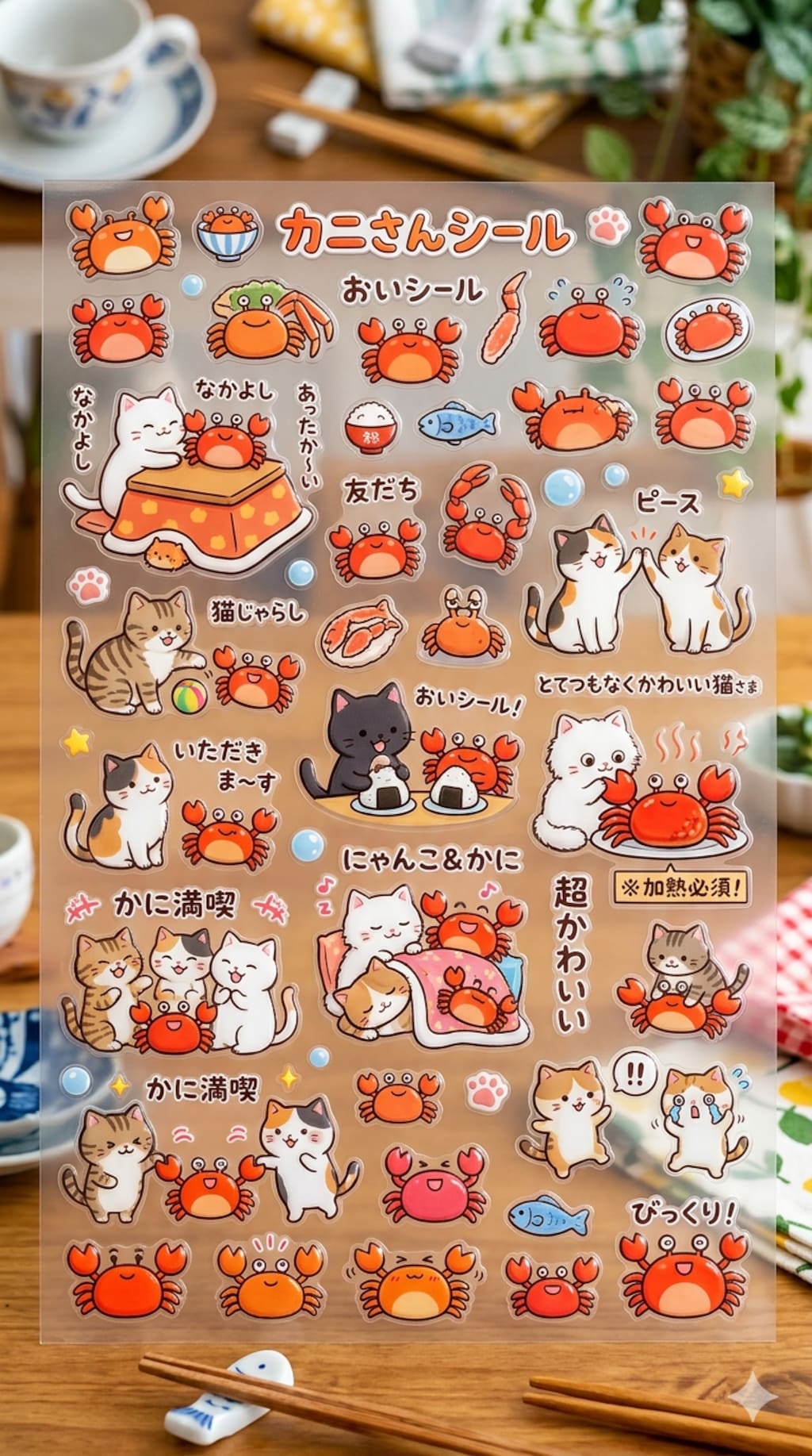 カニさんのおいシール🦀