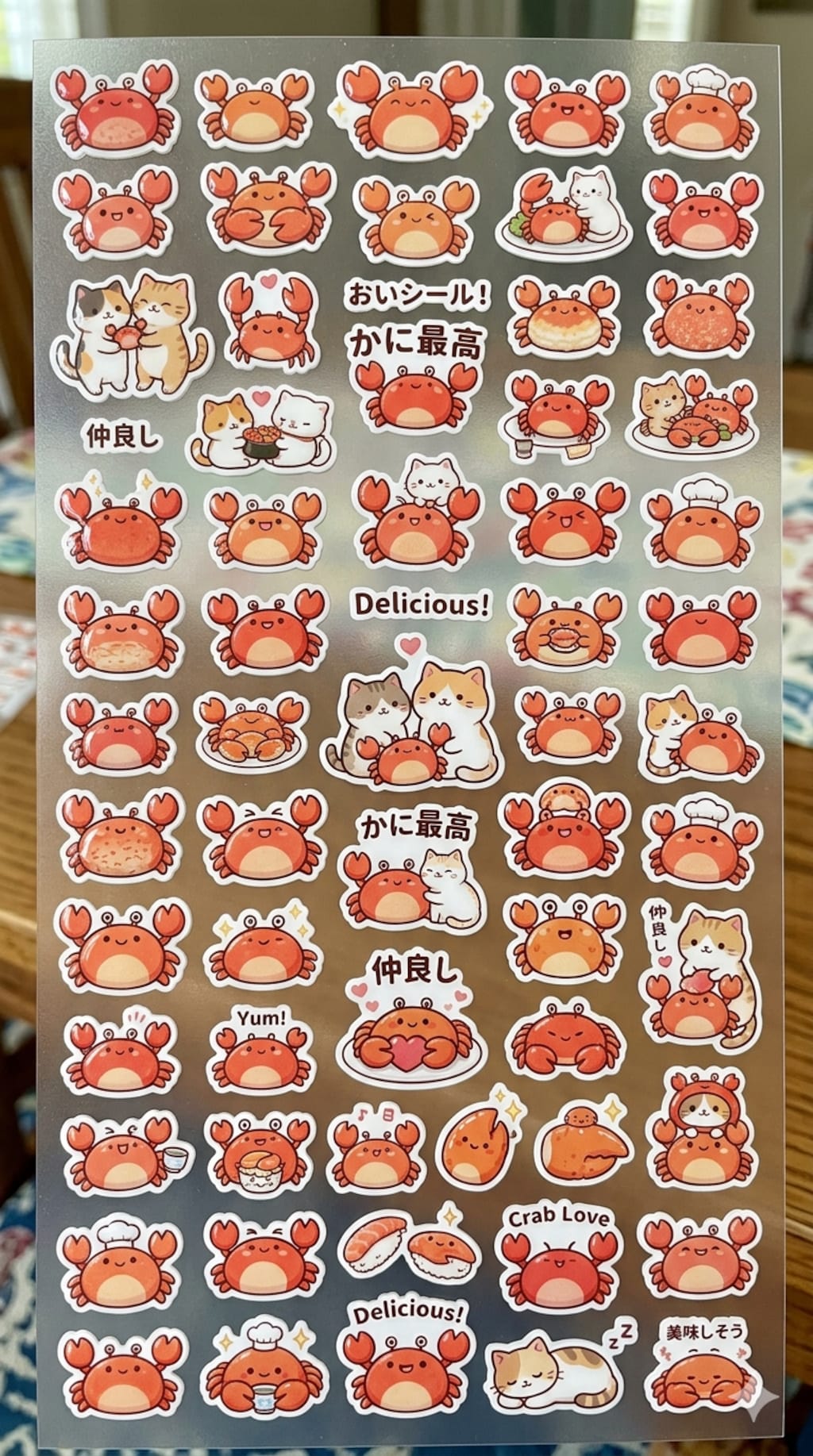 カニさんのおいシール🦀