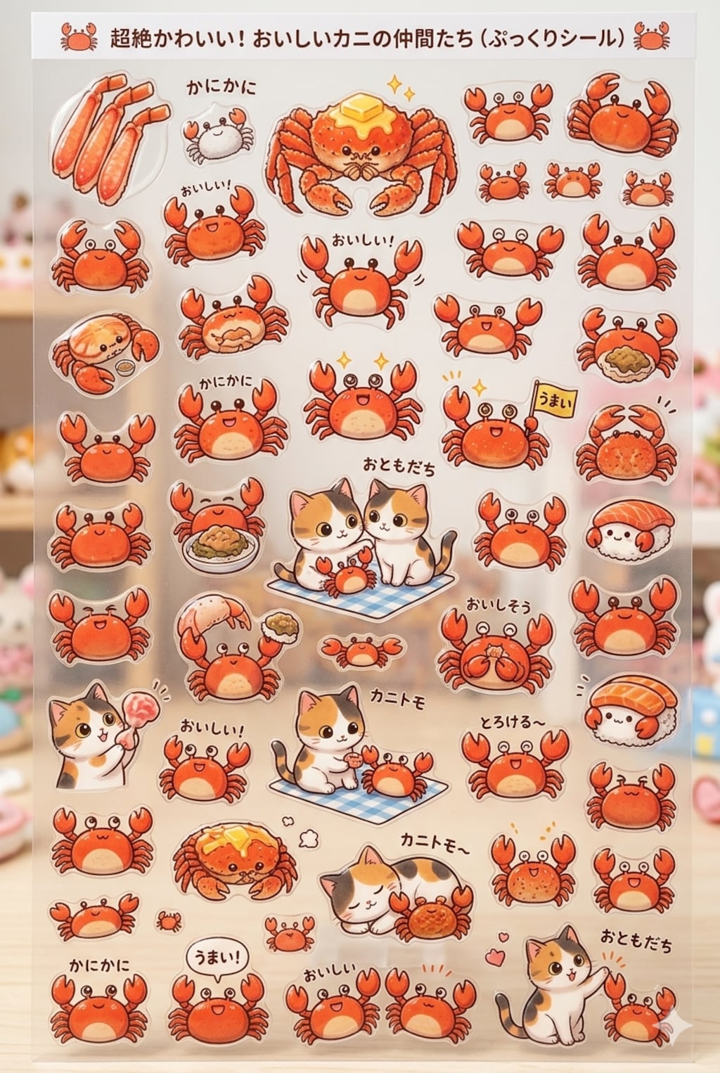 カニさんのおいシール🦀