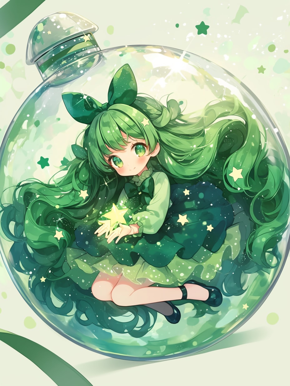 「瓶詰の少女」碧57 | の人気AIイラスト・グラビア