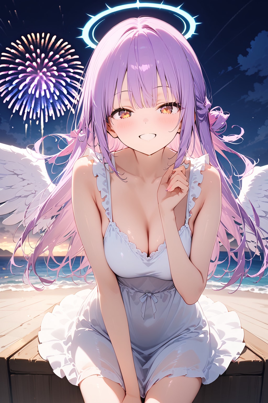 天使さんと花火（HALO）