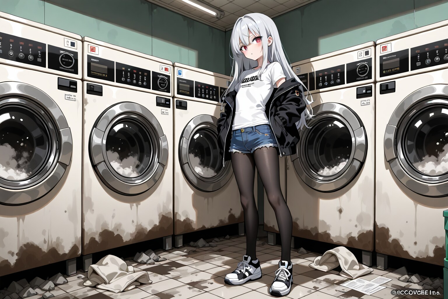 コインランドリーガール_2026/09/04 | の人気AIイラスト・グラビア