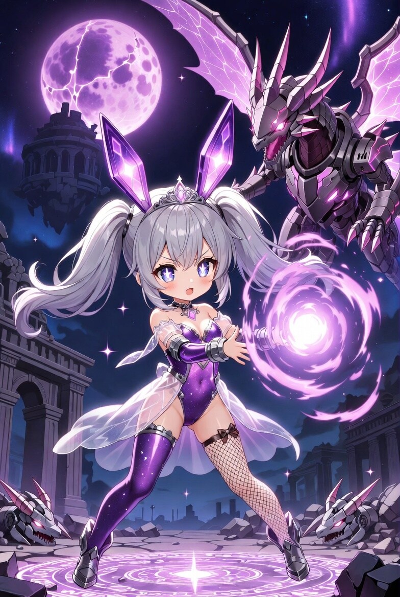 銀ツイぴょんVS機械ドラゴン