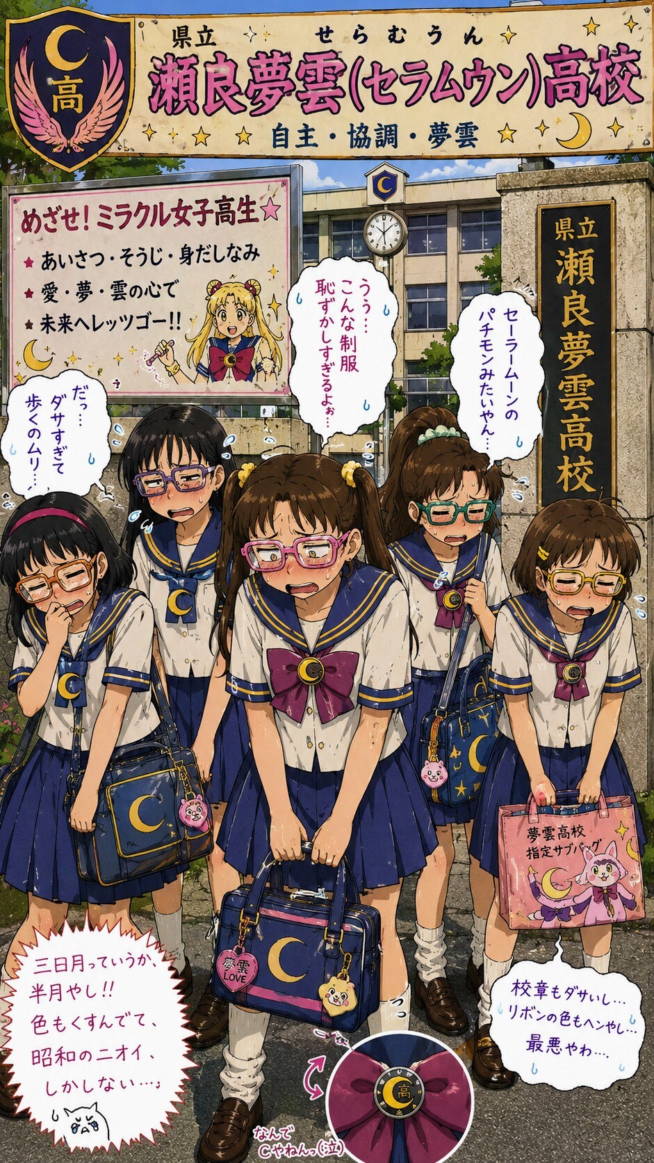 県立瀬良夢雲(セラムウン)高校制服 | の人気AIイラスト・グラビア
