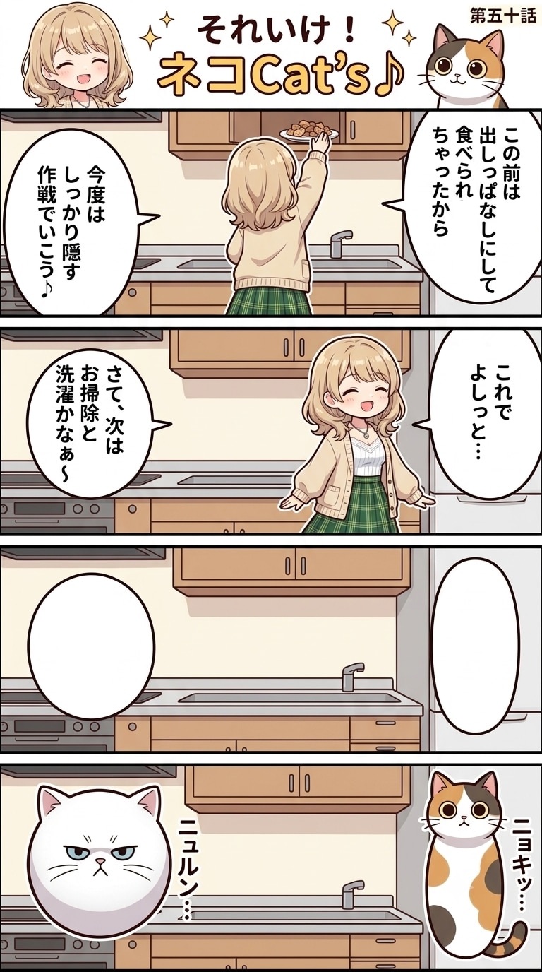 【50話】それいけ！ネコCat's♪(４コマ漫画)