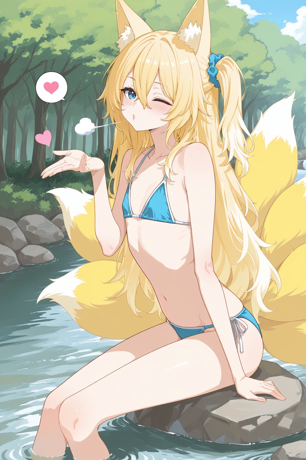 九尾の狐の投げキッスAPRICOT