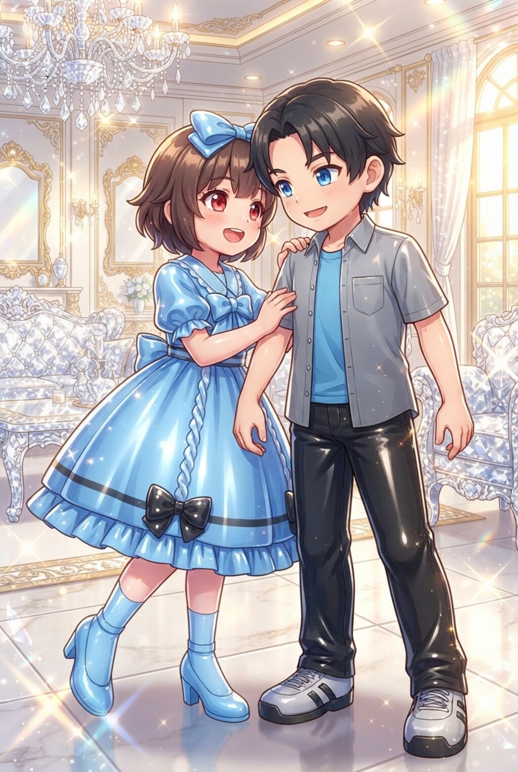 自宅でナチュラルに女装する男子