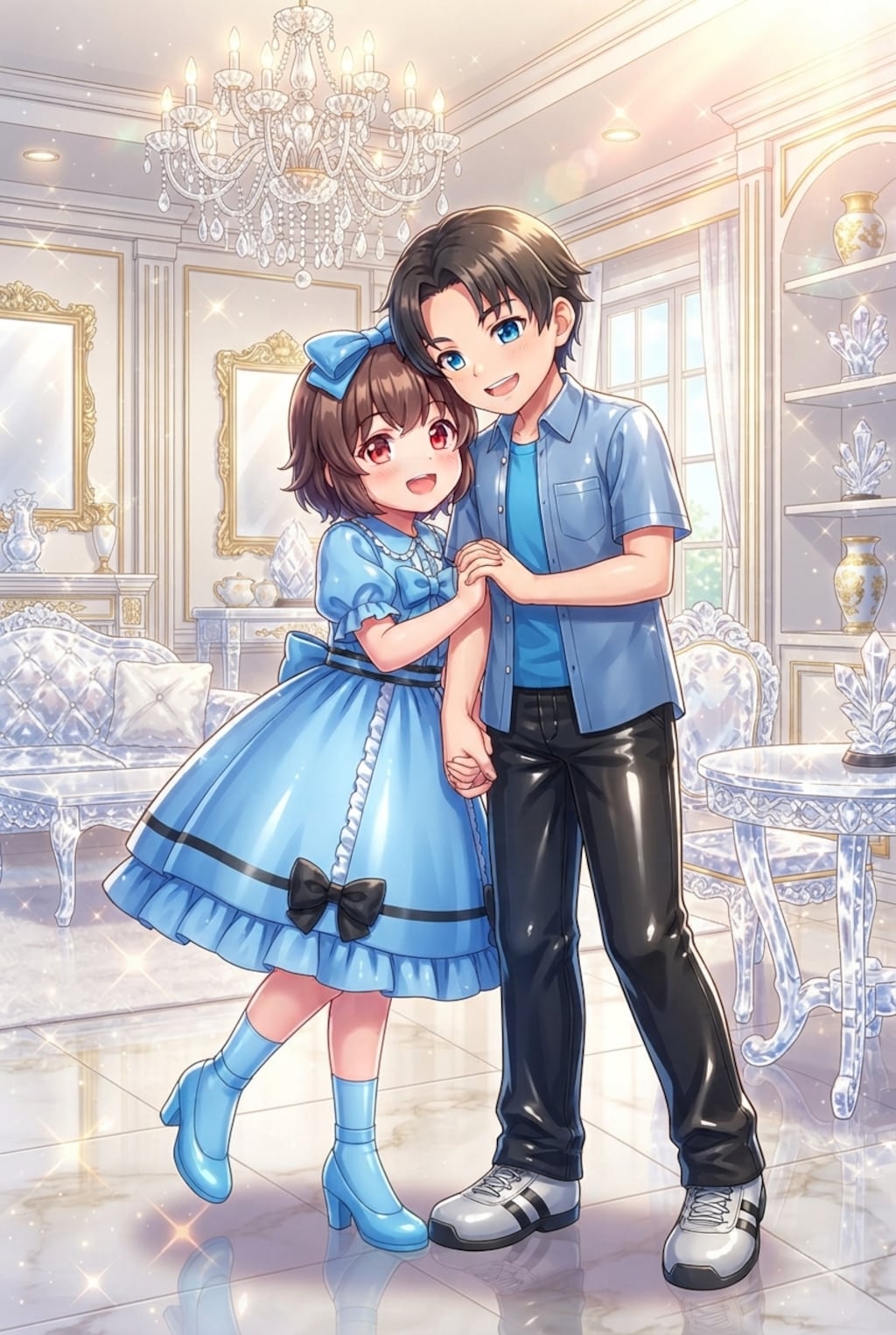 自宅でナチュラルに女装する男子