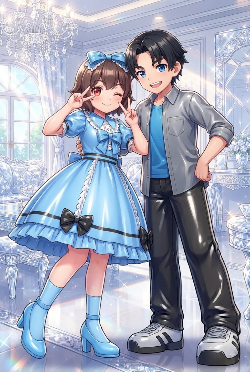 自宅でナチュラルに女装する男子