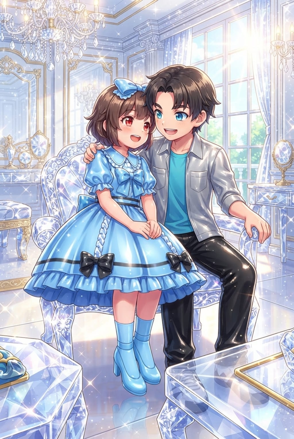 自宅でナチュラルに女装する男子