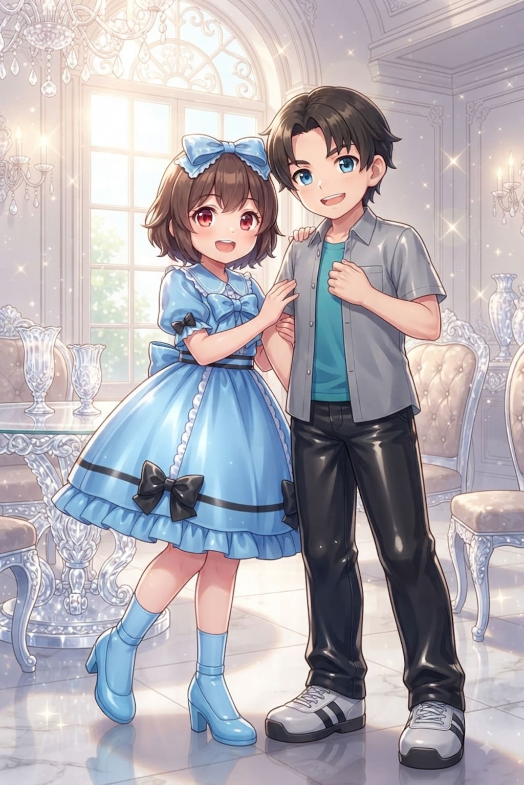 自宅でナチュラルに女装する男子